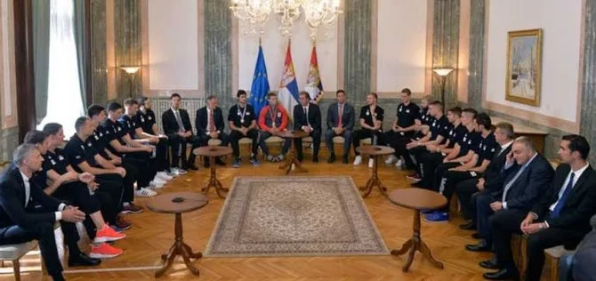 Nemanja Majdov i odbojkaši kod Predsjednika Srbije