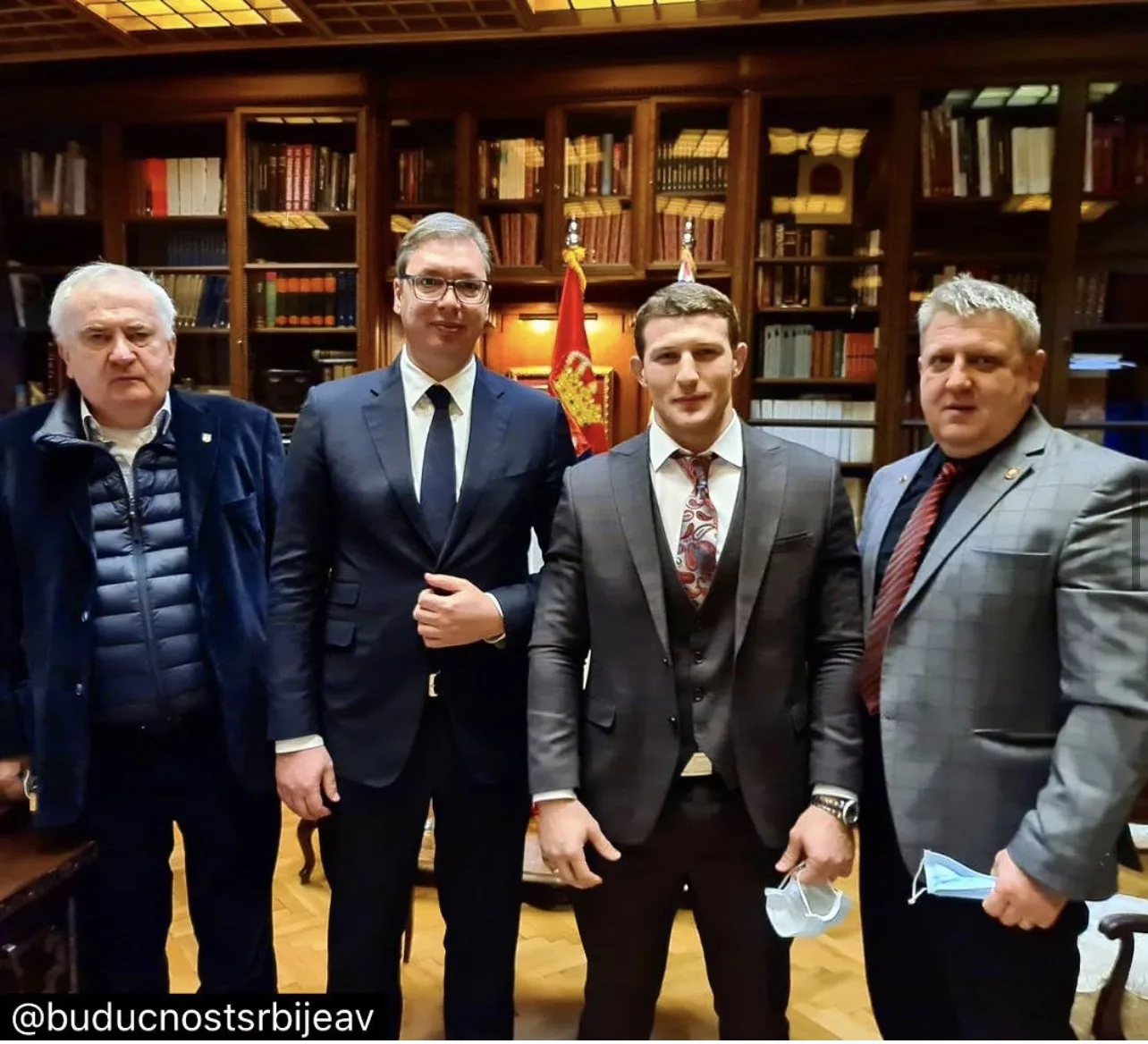 President Vucic: Fantastic meeting with Serbia's greatest champion Nemanja Majdov