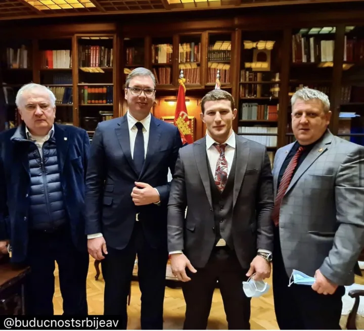 President Vucic: Fantastic meeting with Serbia's greatest champion Nemanja Majdov